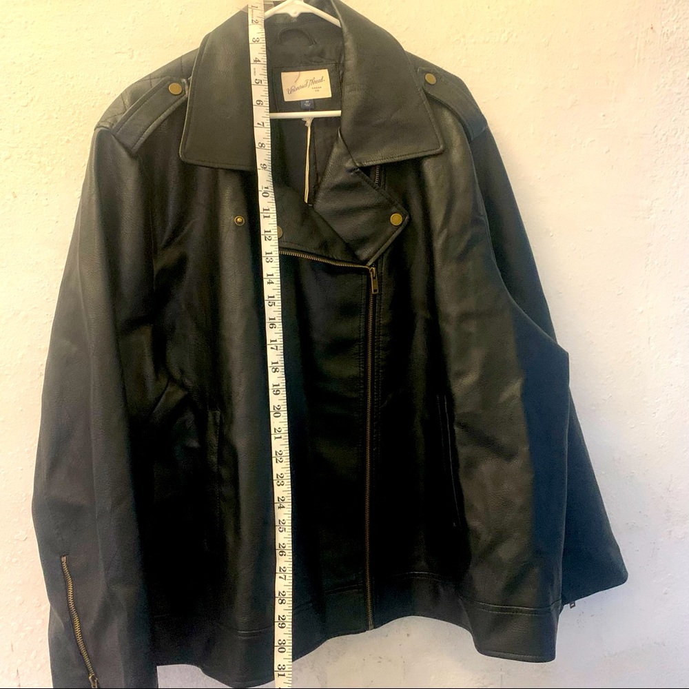 Black leather like Jacket